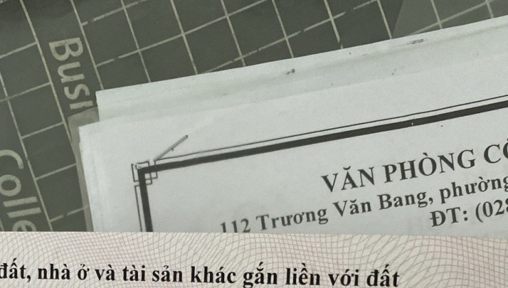 Bán lô đất ngay trung tâm hành chính Quận 2. DT: 5x16. Giá: 12,8 tỷ